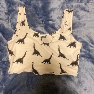 SHEIN dinosaur crop top *never been worn*